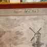 Hand Drawn Charcoal Copy of Jacob van Ruisdael  - Mill at Wijk  -  Framed ,  Glazed Image 2