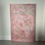Pink and gray abstract painting Image 5
