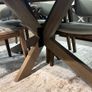 Oval Scandinavian Oak dining table, Like New Image 7