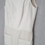 RiverIsland Cream Leather/Material mix Fitted Dress - Size 6 Image 8
