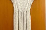 White Polka Dot Dress Size 10