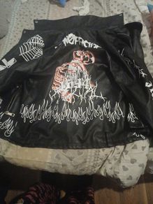 punk rock leather jacket male/female