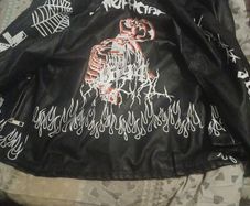 punk rock leather jacket male/female