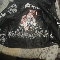 punk rock leather jacket male/female
