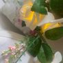 ShabbyChic French Basket with beautiful velvet to touch battery powered roses Image 5