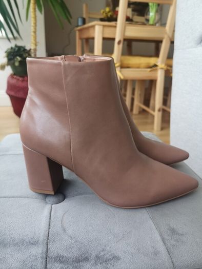 Gallery Beige Ankle Boots Size Uk 6