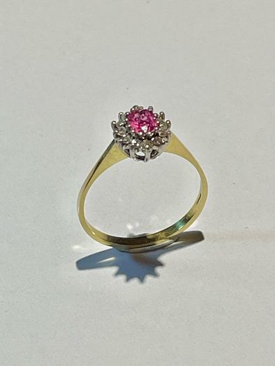 18 Carat Gold, Ruby and Diamond Ring