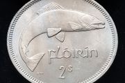 #731 - Ireland - 1959 - Florin - Toned - AU - KM.15a