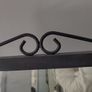Black cast iron mirror Image 3