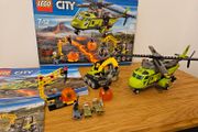 LEGO 60123 city volcano supply helicopter