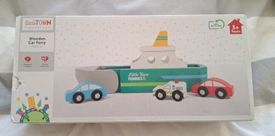 Little Town wooden toy ferry. New opened.