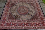 Beautiful Persian Moud Wool and Silk Square Rug and Runner