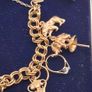 Vintage 9ct yellow gold charm bracelet Image 6