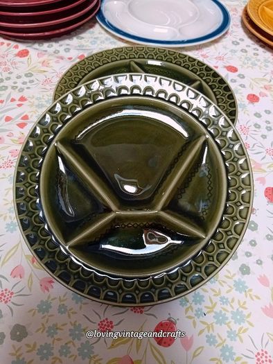 Vintage Fondue Plates