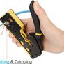 Pass Through RJ45 Crimp Tool Kit Ethernet Crimper CAT5 Cat5e Cat6 Crimping Tool Kit Image 7