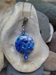 Handmade glass pendant, Jewellery, Pendant, Gift