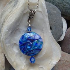 Handmade glass pendant, Jewellery, Pendant, Gift