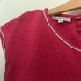 Cherry Red Linen Dress Image 4