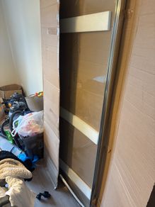 glass panel shower