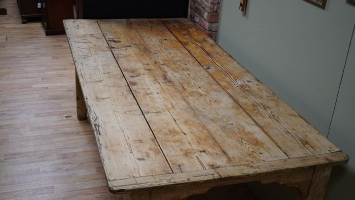 Antique Pine Country Farmhouse Table