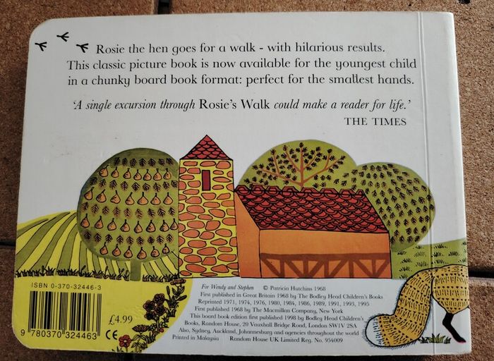 Rosie's Walk Board Book  Pat Hutchins Classic