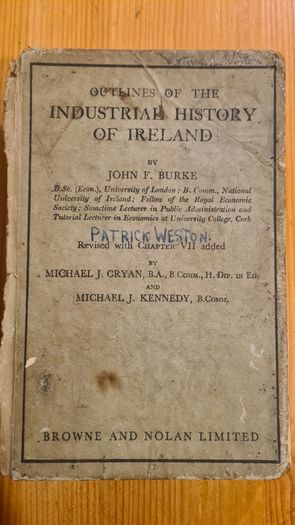 Outlines Of The Industrial History Of Ireland By John F Burke. VINTAGE FIRST EDITION. Hardback In Fair Condition. .