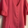 Rowan Avenue Pink Bell Sleeve Top Image 4
