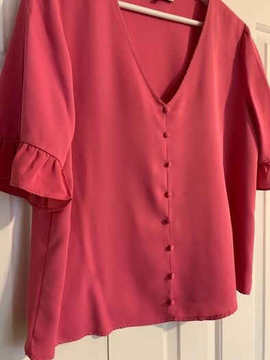 Rowan Avenue Pink Bell Sleeve Top