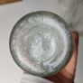 301 - Set of 4 Vintage Floral Decorative Collectible Clear Glass Tall Big Bottles Image 4