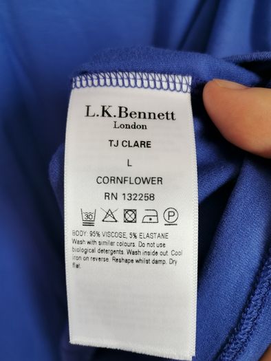 BNWT - L. K. Bennett cornflower top UK12