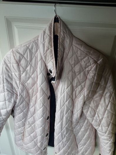 ladies pale pink quilted jacket