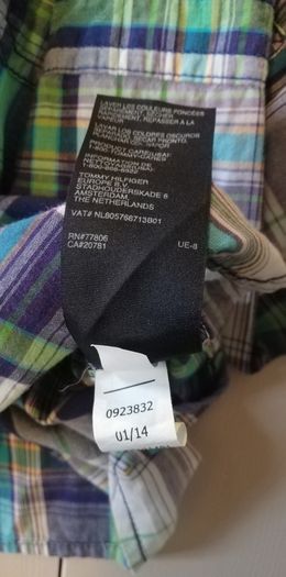 Tommy hilfiger boys long sleeve check shirt size 3T