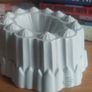 Fabulous Antique Highly Collectable Edwardian Art Deco Ironstone Jelly/Blancmange Mould, by Shelley, in the Savoy (Oval, Cream Centre) Shape, Size Large, Circa 1916 to 1925, Named After the Savoy Hotel in London Image 3