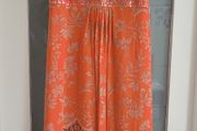 MONSOON coral silk dress Sz 16