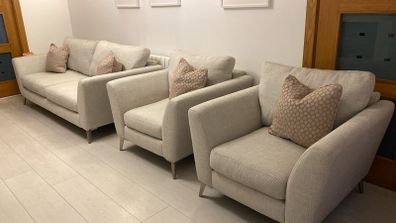 3 seater sofa and two armchairs