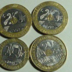 French pre-euro coins