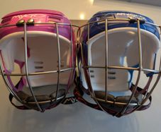 2x Medium Mycro Xtra Lite Hurling Helmets Great Condition