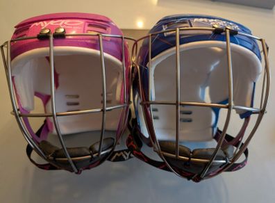 2x Medium Mycro Xtra Lite Hurling Helmets Great Condition