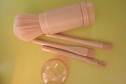 Portable makeup brush