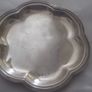 a small  vintage solid  silver tray Image 2