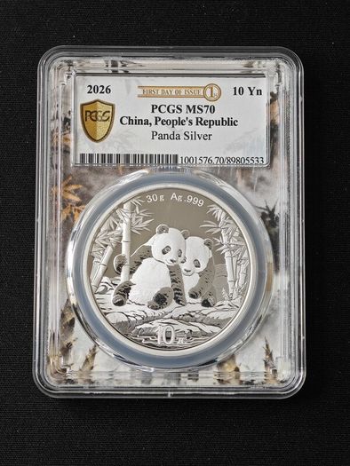 Silver Panda. First Day of Issue 2026