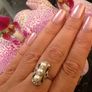 Antique Art Deco 14 Carat White Gold Akoyia Pearl Ring Image 4