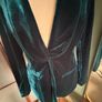 Biba and Tess Stunning Green Velvet Jacket - Size 8 Image 4