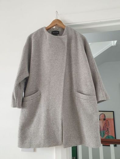Massimo Dutti Wool Rich Coat Size Medium