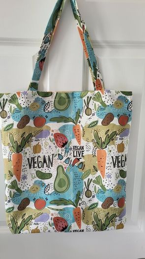 Handmade Tote Bags "Vegan " and "Citrus "
