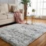 MULTIPLE SIZES/COLOURS AVAILABLE Rug For Living Room Bedroom Soft Shaggy Tie Dye Area Rugs Plush Fluffy Non Slip Living Room Rug Indoor Home Kidsroom Decor Carpet (DarkGrey, 120x160cm) Image 10