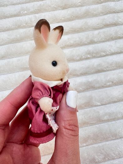 Sylvanian Families Chocolate Mother Figure Vintage 1985 Epoh approx. 9 cm. Dirty Used Please see photos