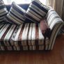 2 x 3 Seater & Leather Foot Stool Image 4