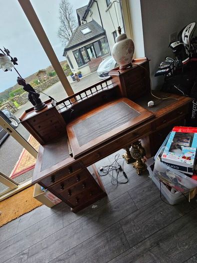 Antique Desk & Chairs
