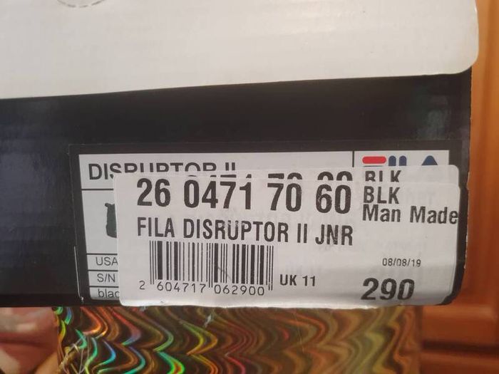 Kids Fila runners size 11 black